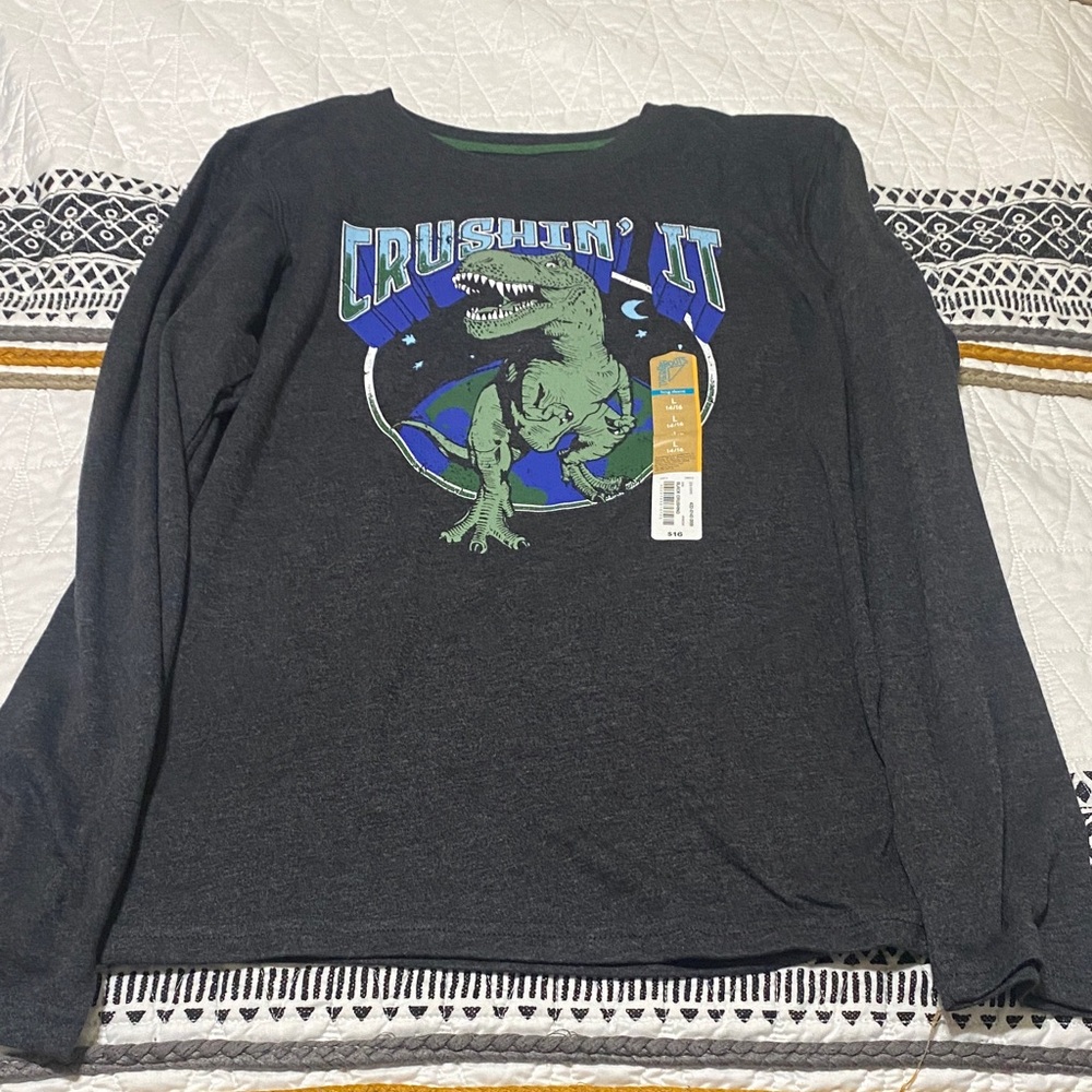 Crushin' It Black Reptile Graphic long sleeve